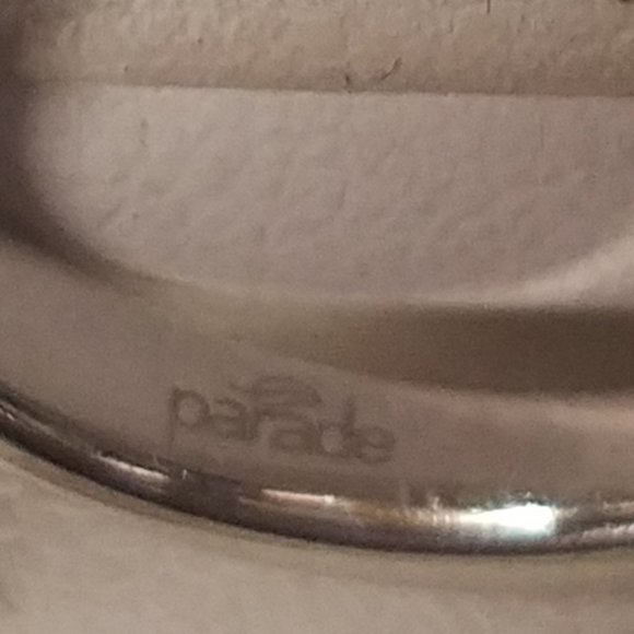 Parade 3 Stone Sterling Silver Man Made Stones - Picture 7 of 7